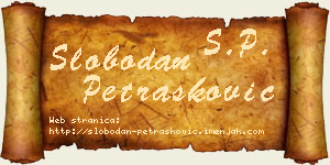 Slobodan Petrašković vizit kartica